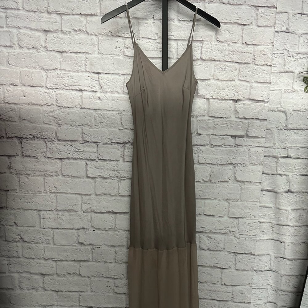 Gray Maxi Dress - Medium - Gold Hawk